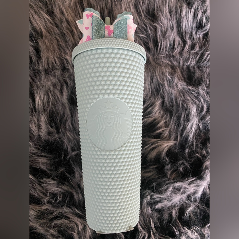 Starbucks Pastel Green Overseas studded tumbler